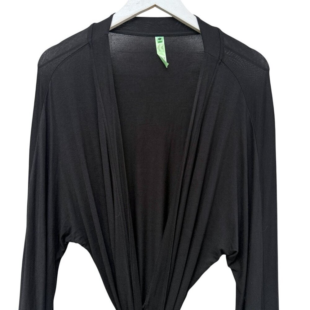 HONEYDEW Robe Black Size Large Stretch Rayon Blend Kimono Womens Loungewear - Picture 3 of 11